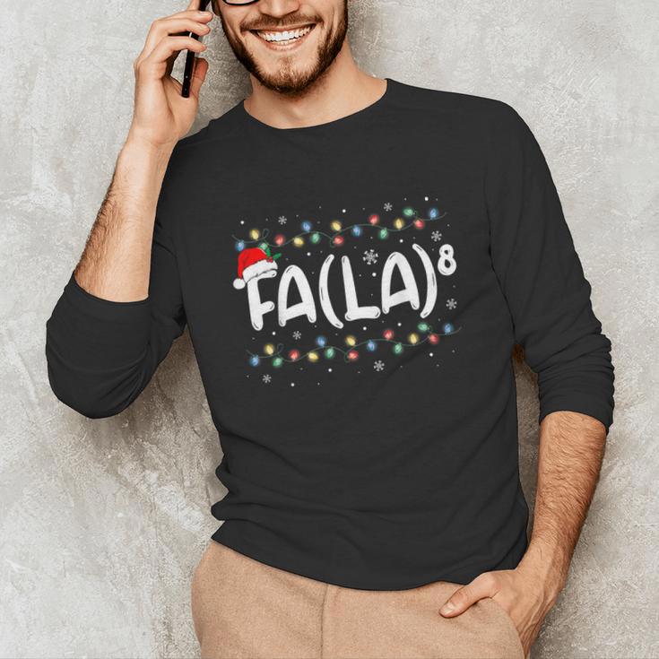 FA LA8 Christmas Santa Fa La Math Teacher Men Women Unisex Long Sleeve T-Shirt, funny gift FA LA8 Christmas Santa Fa La Math Teacher Men Women Unisex Long Sleeve T-Shirt, funny gift