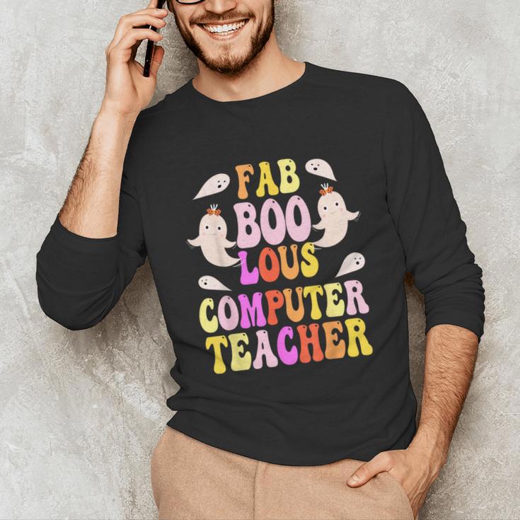 Faboolous COMPUTER TEACHER Costume This Is My Spooky Mom Dad Unisex Long Sleeve T-Shirt, funny gift Faboolous COMPUTER TEACHER Costume This Is My Spooky Mom Dad Unisex Long Sleeve T-Shirt, funny gift