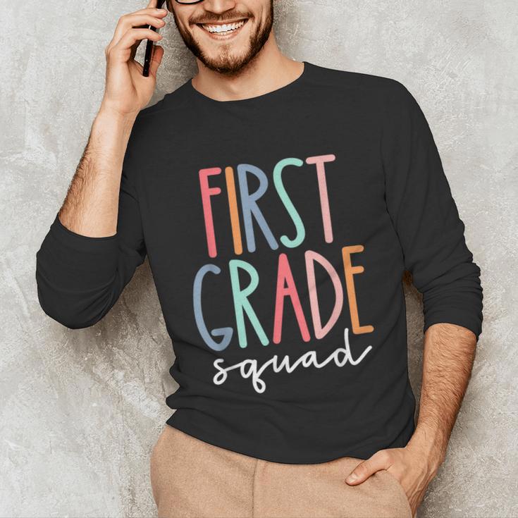 First Grade Squad 1st Grade Teacher Crew Back To School Team Unisex Long Sleeve T-Shirt, funny gift First Grade Squad 1st Grade Teacher Crew Back To School Team Unisex Long Sleeve T-Shirt, funny gift