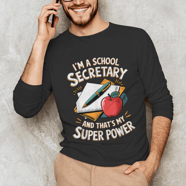 Front Office Teacher Admin Mother I'm A School Secretary Unisex Long Sleeve T-Shirt, funny gift Front Office Teacher Admin Mother I'm A School Secretary Unisex Long Sleeve T-Shirt, funny gift
