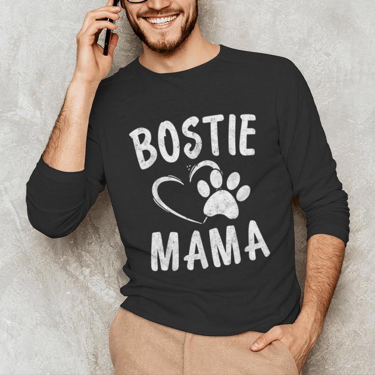 Fun Bostie Mama Dog Lover Apparel Boston Terrier Mom Unisex Long Sleeve T-Shirt, funny gift