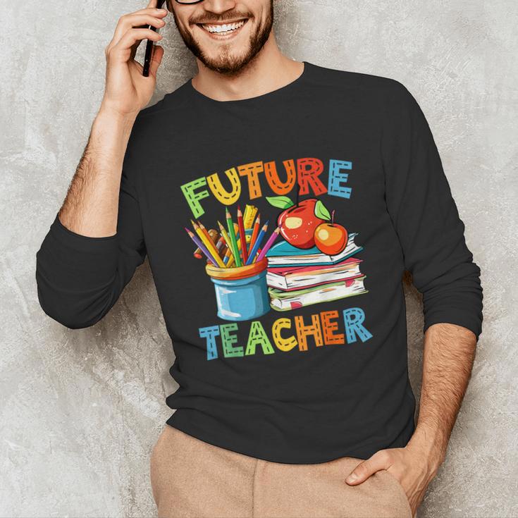 Future Teacher Costume For Kids Back To School Boy Girl Unisex Long Sleeve T-Shirt, funny gift