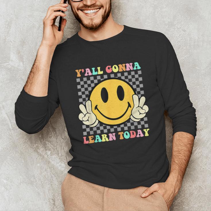 You All Gonna Learn Today Shirt Retro Groovy Teacher Life Unisex Long Sleeve T-Shirt, funny gift You All Gonna Learn Today Shirt Retro Groovy Teacher Life Unisex Long Sleeve T-Shirt, funny gift