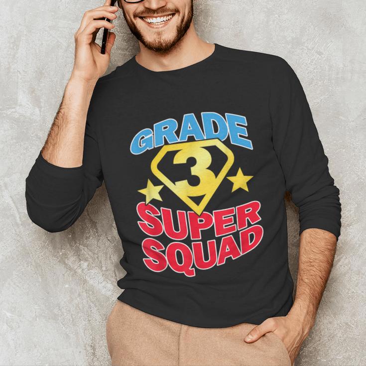Grade 3 Super Squad Superhero Teacher Team Men Women Girls Kids Unisex Long Sleeve T-Shirt, funny gift Grade 3 Super Squad Superhero Teacher Team Men Women Girls Kids Unisex Long Sleeve T-Shirt, funny gift