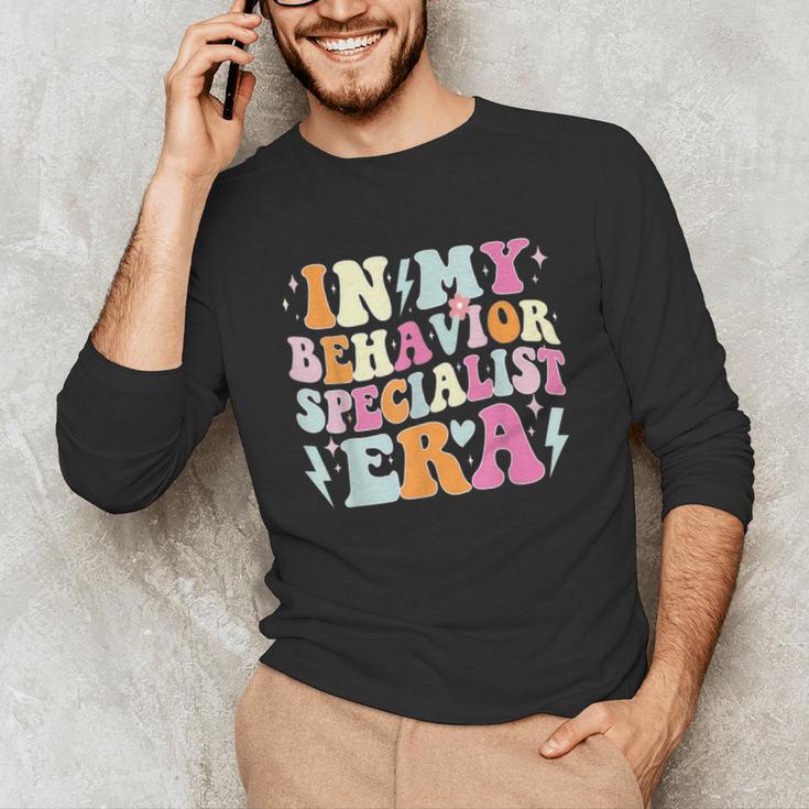 Groovy In My Behavior Specialist Era Behavior Teachers Unisex Long Sleeve T-Shirt, funny gift