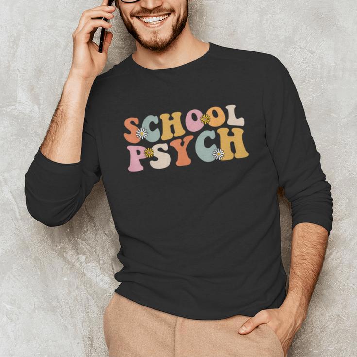 Groovy Retro School Psych Teacher School Psychologist For Men Women Girls Kids Unisex Long Sleeve T-Shirt, funny gift Groovy Retro School Psych Teacher School Psychologist For Men Women Girls Kids Unisex Long Sleeve T-Shirt, funny gift