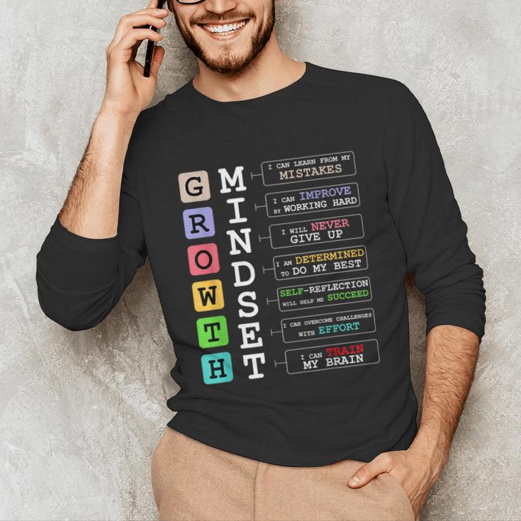 Growth Mindset Shirt Positive School Classroom Teacher Unisex Long Sleeve T-Shirt, funny gift Growth Mindset Shirt Positive School Classroom Teacher Unisex Long Sleeve T-Shirt, funny gift