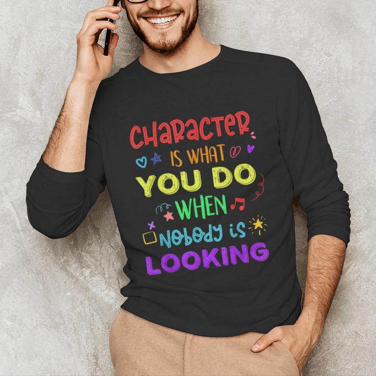 Growth Mindset Teacher Positive Message Inspirational Quote Unisex Long Sleeve T-Shirt, funny gift