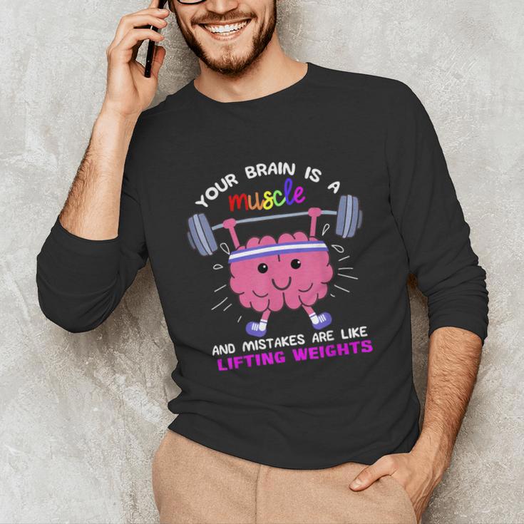 Growth Mindset Teacher Shirt Inspirational Shirts Unisex Long Sleeve T-Shirt, funny gift
