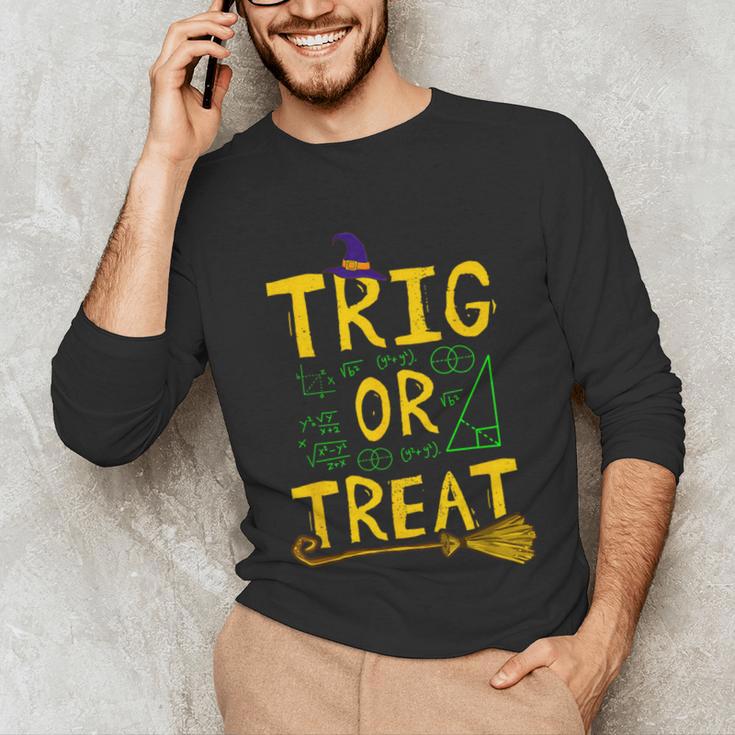 Halloween Math Teacher Trig Or Treat Student School College Unisex Long Sleeve T-Shirt, funny gift Halloween Math Teacher Trig Or Treat Student School College Unisex Long Sleeve T-Shirt, funny gift