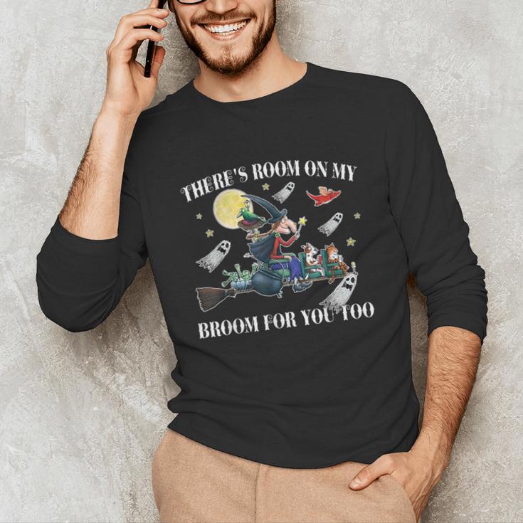 Halloween There's Room On My Broom For You Too Teacher Unisex Long Sleeve T-Shirt, funny gift