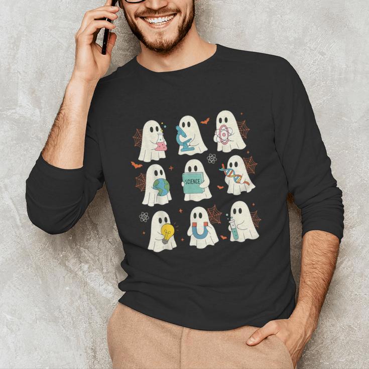 Halloween Science Teacher Student Ghost Laboratory Men Women Unisex Long Sleeve T-Shirt, funny gift Halloween Science Teacher Student Ghost Laboratory Men Women Unisex Long Sleeve T-Shirt, funny gift