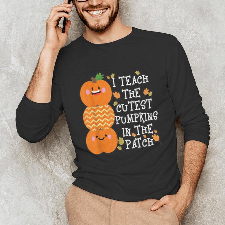 Halloween Teacher Shirt I Teach The Cutest Pumpkins In Patch Men Women Kids Unisex Long Sleeve T-Shirt, funny gift Halloween Teacher Shirt I Teach The Cutest Pumpkins In Patch Men Women Kids Unisex Long Sleeve T-Shirt, funny gift