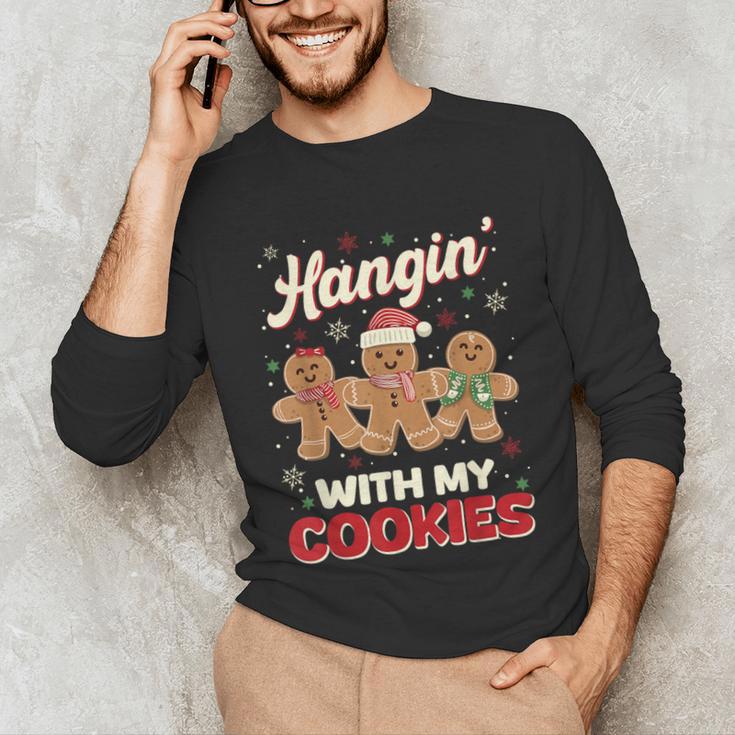 Hangin With My Cookies Gingerbread Man Xmas Teacher Unisex Long Sleeve T-Shirt, funny gift Hangin With My Cookies Gingerbread Man Xmas Teacher Unisex Long Sleeve T-Shirt, funny gift