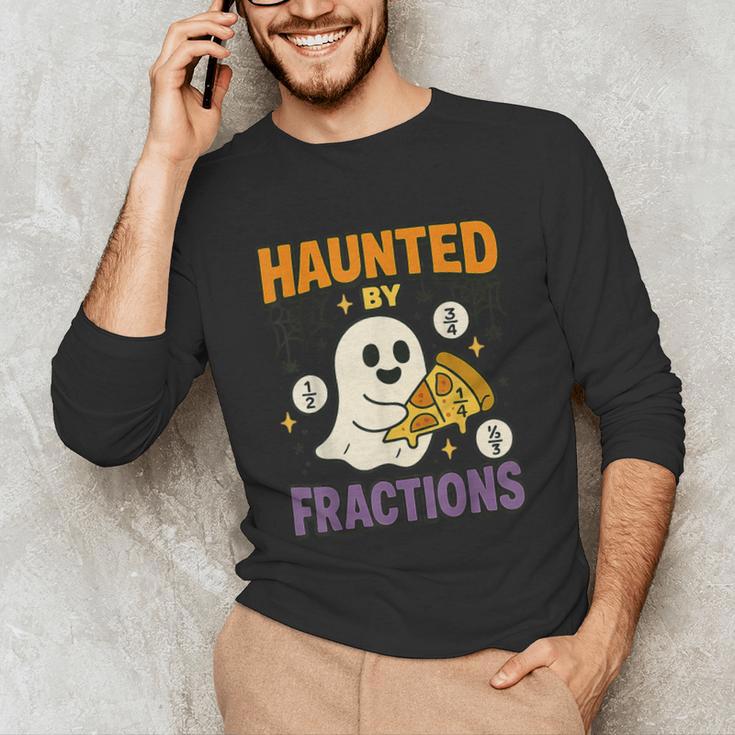Haunted By Fractions Math Halloween Teacher Unisex Long Sleeve T-Shirt, funny gift Haunted By Fractions Math Halloween Teacher Unisex Long Sleeve T-Shirt, funny gift