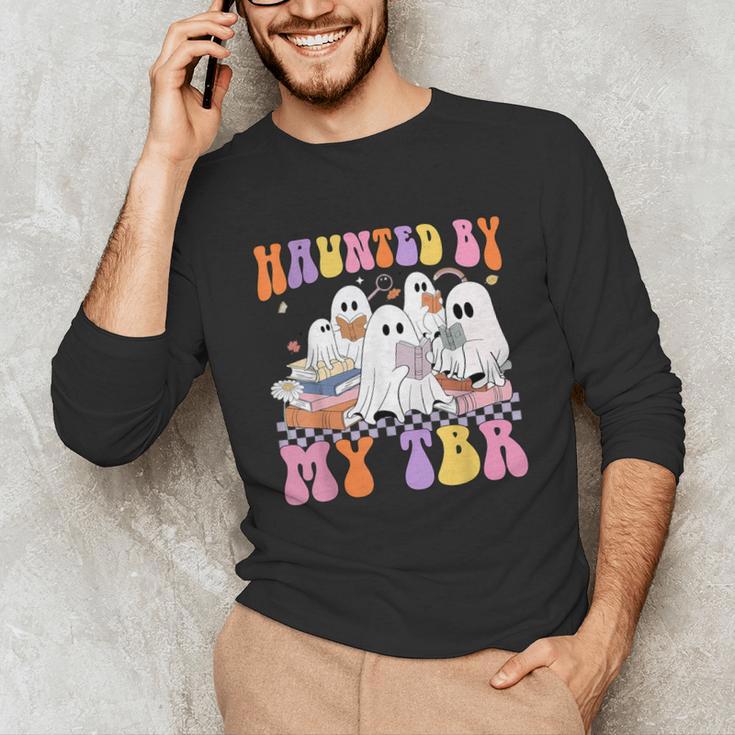 Haunted By My TBR Cute Ghosts Book Reading Teacher Halloween Unisex Long Sleeve T-Shirt, funny gift Haunted By My TBR Cute Ghosts Book Reading Teacher Halloween Unisex Long Sleeve T-Shirt, funny gift