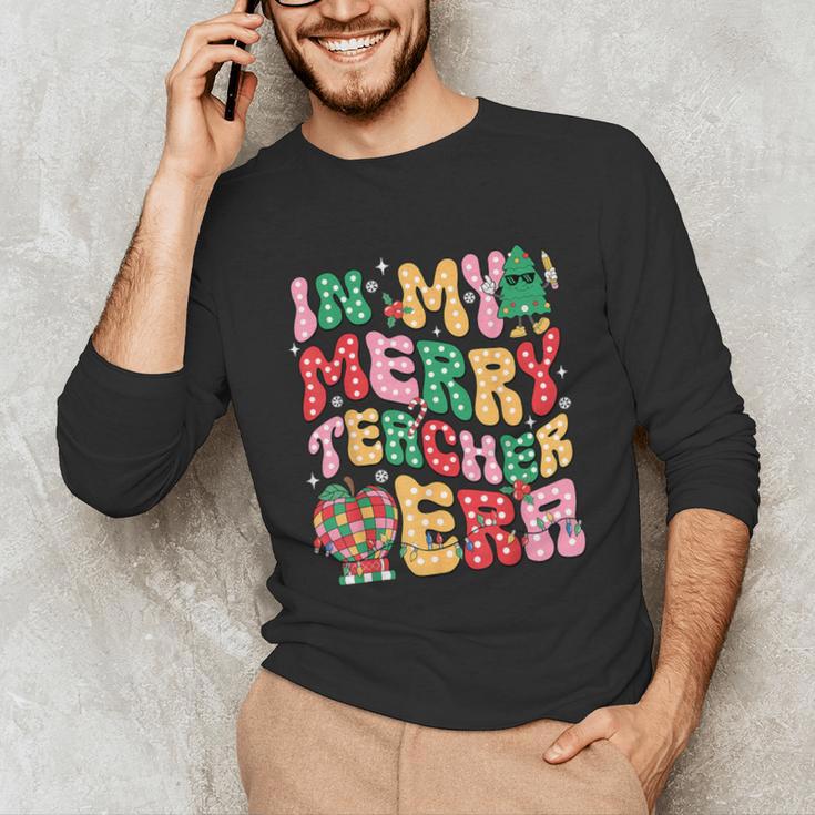 In My Holly Xmas Jolly Teacher Era Teacher Vibes Christmas Unisex Long Sleeve T-Shirt, funny gift In My Holly Xmas Jolly Teacher Era Teacher Vibes Christmas Unisex Long Sleeve T-Shirt, funny gift
