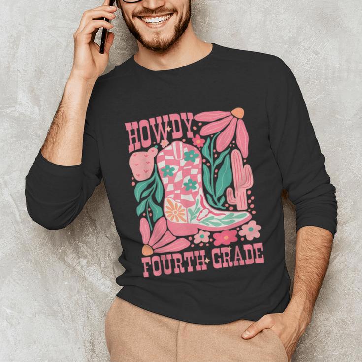 Howdy Fourth Grade Western 4th Grade Teacher Cowboy Cowgirl Unisex Long Sleeve T-Shirt, funny gift Howdy Fourth Grade Western 4th Grade Teacher Cowboy Cowgirl Unisex Long Sleeve T-Shirt, funny gift