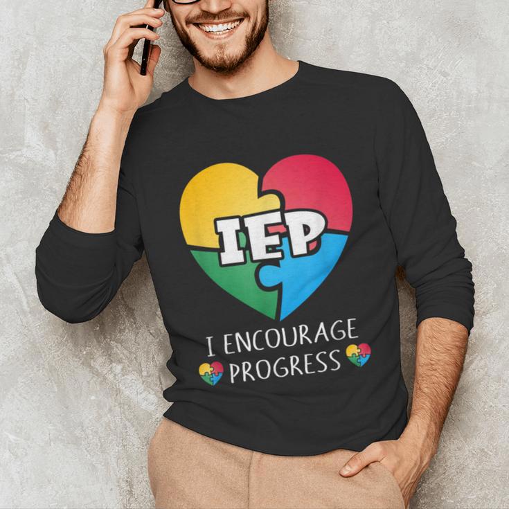 IEP I Encourage Progress Special Education School Teacher Unisex Long Sleeve T-Shirt, funny gift
