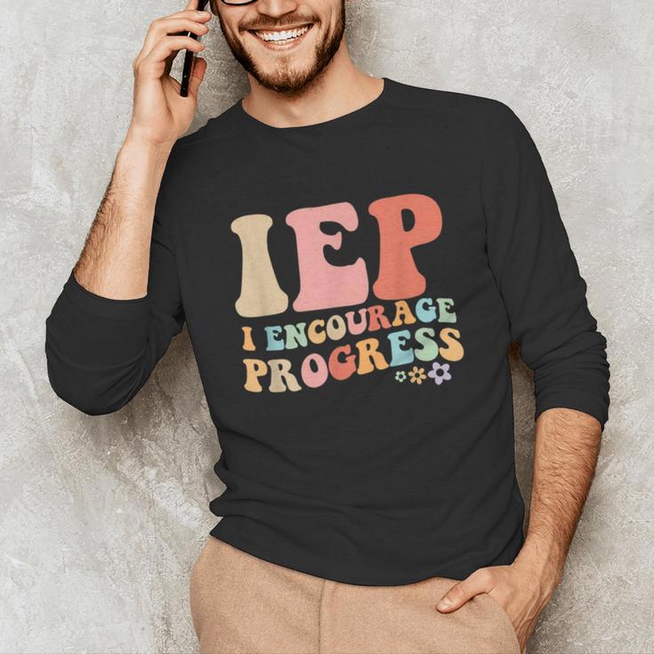 IEP I Encourage Progress Special Education Teacher Graphics Unisex Long Sleeve T-Shirt, funny gift IEP I Encourage Progress Special Education Teacher Graphics Unisex Long Sleeve T-Shirt, funny gift