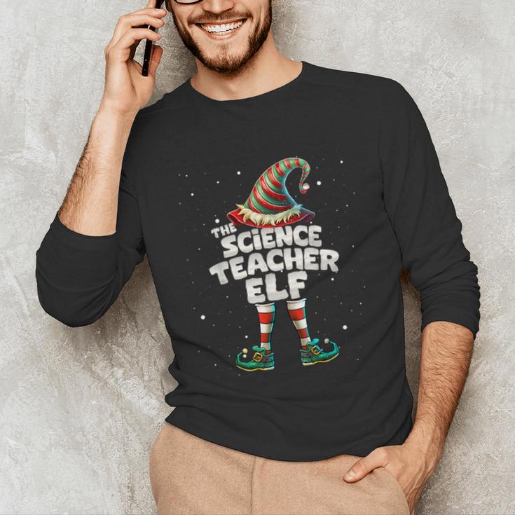 I'm The Science Teacher Elf Family Matching Group Christmas Unisex Long Sleeve T-Shirt, funny gift