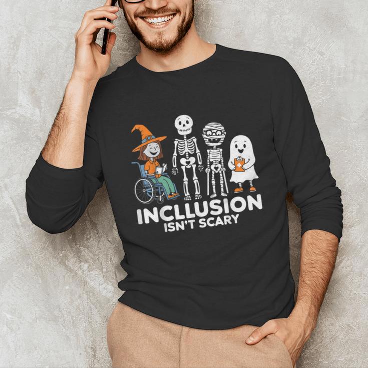 Inclusion Isn't Scary SLP Halloween Costume Sped Teacher Unisex Long Sleeve T-Shirt, funny gift