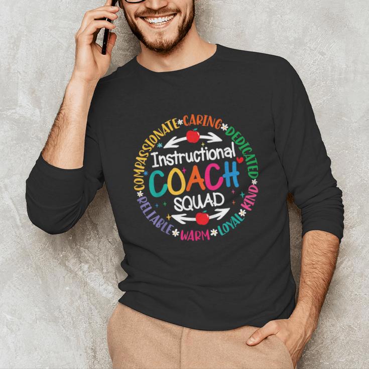 Instructional Coach Squad Teacher Assistant Support Team Unisex Long Sleeve T-Shirt, funny gift