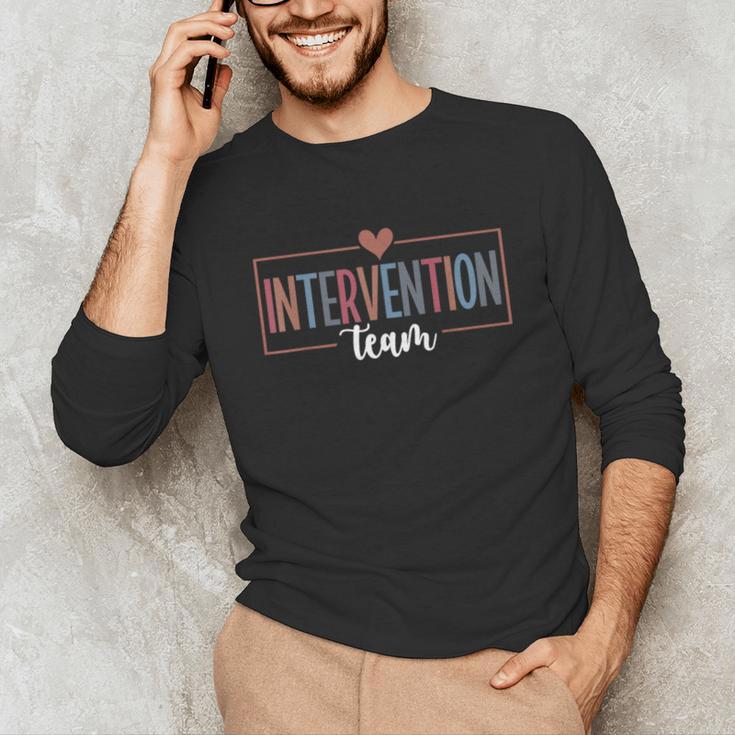 Intervention Team Best Intervention Teacher Squad Unisex Long Sleeve T-Shirt, funny gift Intervention Team Best Intervention Teacher Squad Unisex Long Sleeve T-Shirt, funny gift
