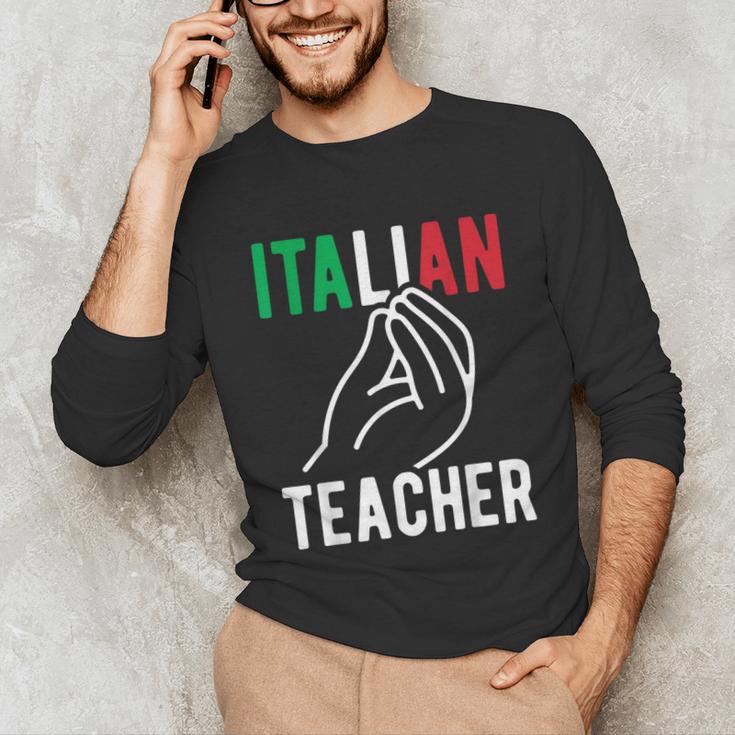 Italian Teacher Italy Italia Back To School First Day Unisex Long Sleeve T-Shirt, funny gift Italian Teacher Italy Italia Back To School First Day Unisex Long Sleeve T-Shirt, funny gift