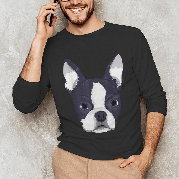 Kids Boston Terrier Dog For Women And Girls Unisex Long Sleeve T-Shirt, funny gift
