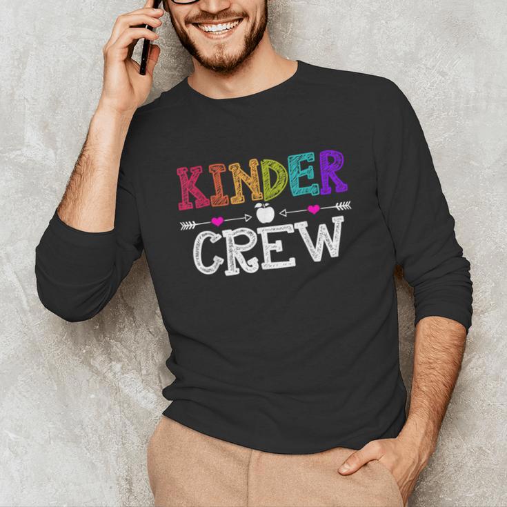 Kinder Crew Kindergarten Teacher 1st Day Of School Unisex Long Sleeve T-Shirt, funny gift Kinder Crew Kindergarten Teacher 1st Day Of School Unisex Long Sleeve T-Shirt, funny gift