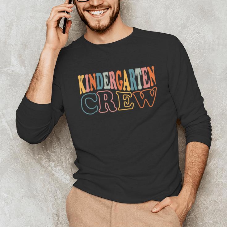 Kinder Crew Kindergarten Teacher First 1st Day Of School Unisex Long Sleeve T-Shirt, funny gift Kinder Crew Kindergarten Teacher First 1st Day Of School Unisex Long Sleeve T-Shirt, funny gift