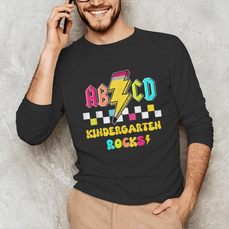 Kindergarten ABCD Rocks Teacher Student Back To School Unisex Long Sleeve T-Shirt, funny gift