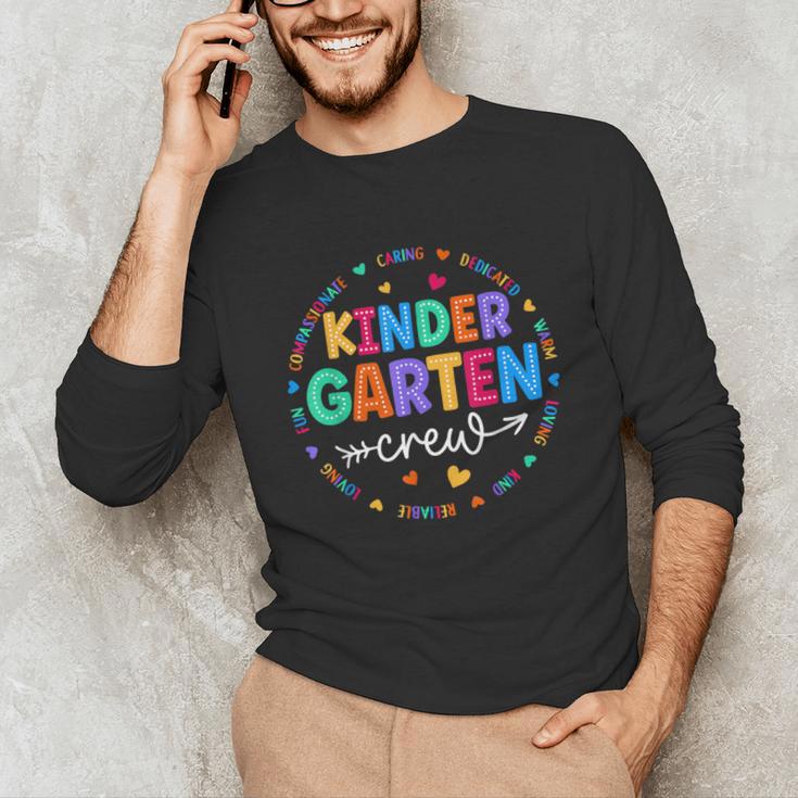 Kindergarten Crew Back To School Kindergarten Teacher Kids Unisex Long Sleeve T-Shirt, funny gift Kindergarten Crew Back To School Kindergarten Teacher Kids Unisex Long Sleeve T-Shirt, funny gift
