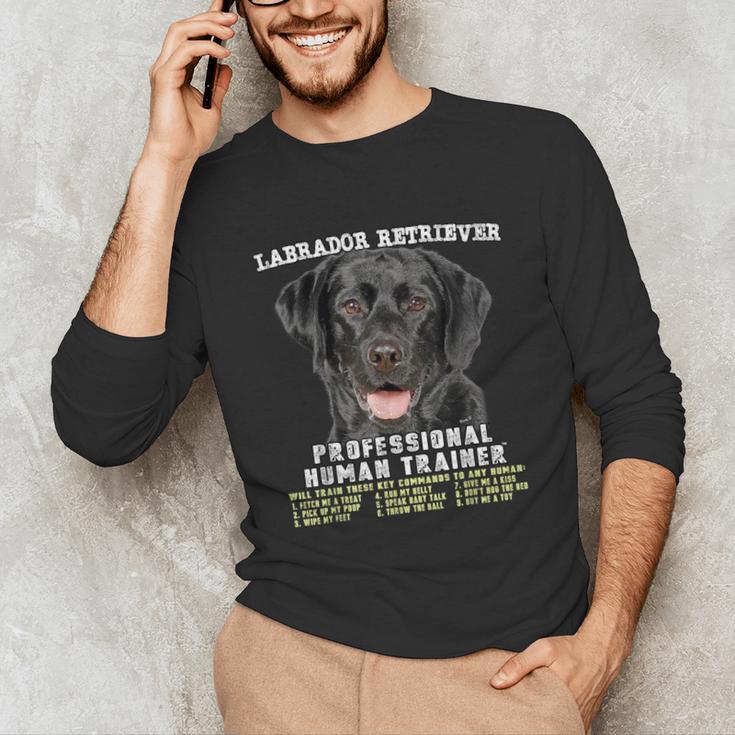 Labrador Retriever Lab Professional Human Trainer Unisex Long Sleeve T-Shirt, funny gift