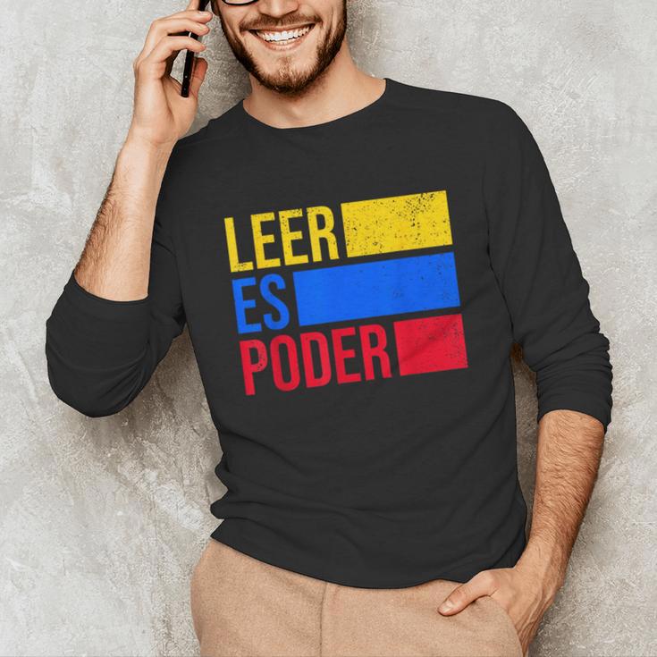 Leer Es Poder Colombian Spanish Teacher Maestra Colombia Unisex Long Sleeve T-Shirt, funny gift Leer Es Poder Colombian Spanish Teacher Maestra Colombia Unisex Long Sleeve T-Shirt, funny gift