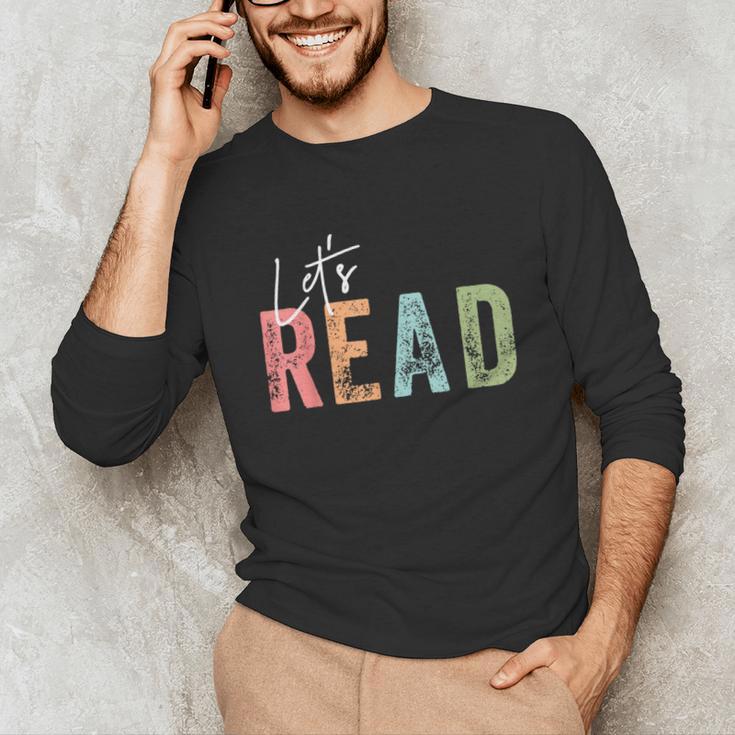 Let's Read Book Nerd Reading Book Lover Librarian Teacher Unisex Long Sleeve T-Shirt, funny gift Let's Read Book Nerd Reading Book Lover Librarian Teacher Unisex Long Sleeve T-Shirt, funny gift