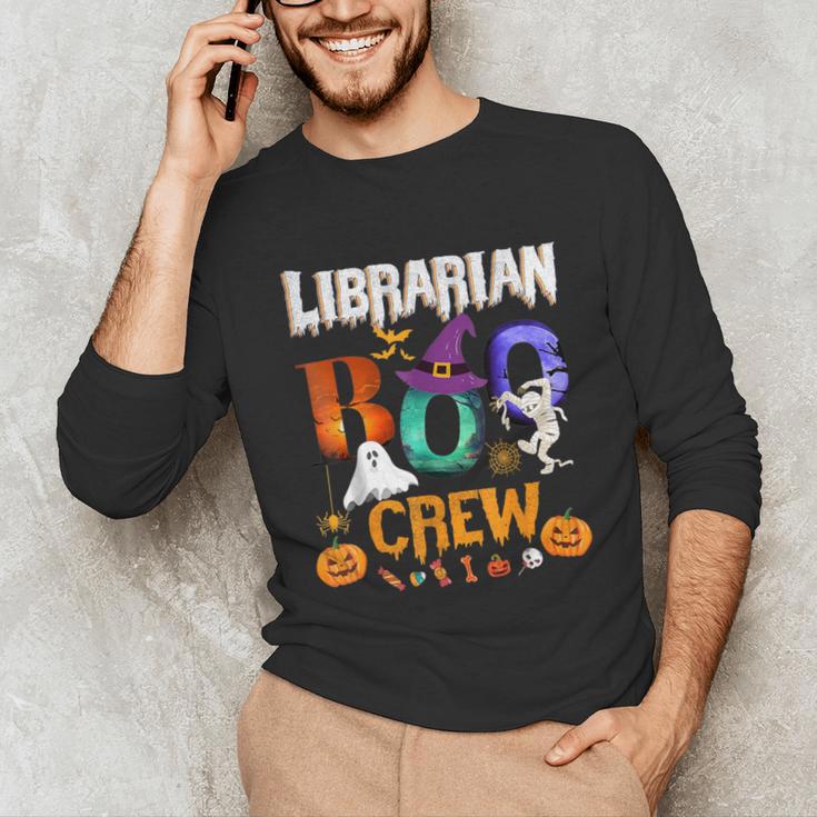 Librarian Boo Crew Teacher Student Halloween Costume Unisex Long Sleeve T-Shirt, funny gift Librarian Boo Crew Teacher Student Halloween Costume Unisex Long Sleeve T-Shirt, funny gift
