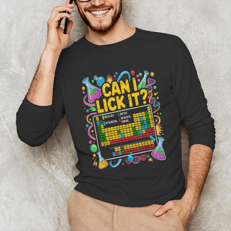 Can I Lick It Periodic Table Science Teacher Men Women Unisex Long Sleeve T-Shirt, funny gift Can I Lick It Periodic Table Science Teacher Men Women Unisex Long Sleeve T-Shirt, funny gift