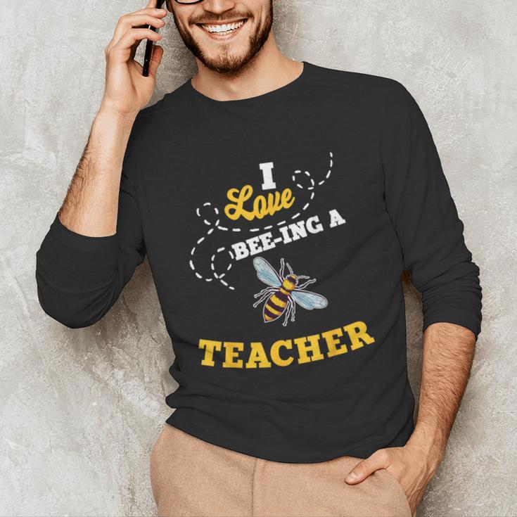 I Love Bee-Ing A Teacher Honey Bee Job Profession Unisex Long Sleeve T-Shirt, funny gift I Love Bee-Ing A Teacher Honey Bee Job Profession Unisex Long Sleeve T-Shirt, funny gift