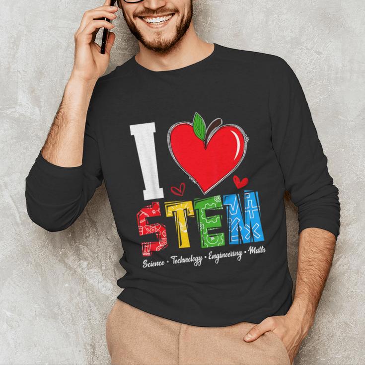 I Love STEM Student Teacher 1st Day Of School Back To School Unisex Long Sleeve T-Shirt, funny gift