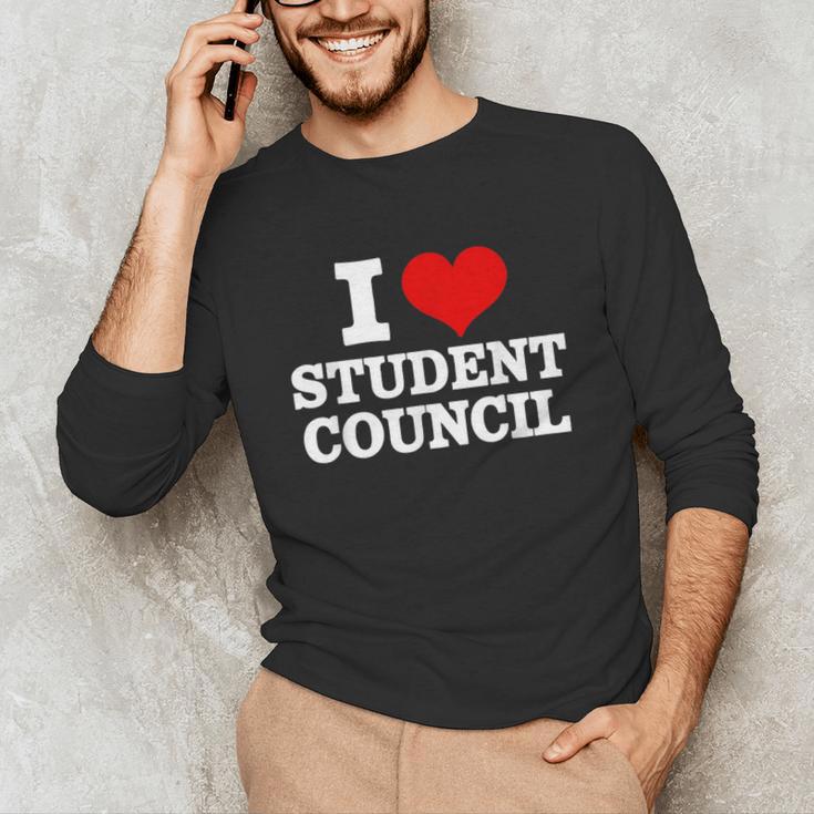 I Love Student Council Student Teacher Unisex Long Sleeve T-Shirt, funny gift I Love Student Council Student Teacher Unisex Long Sleeve T-Shirt, funny gift