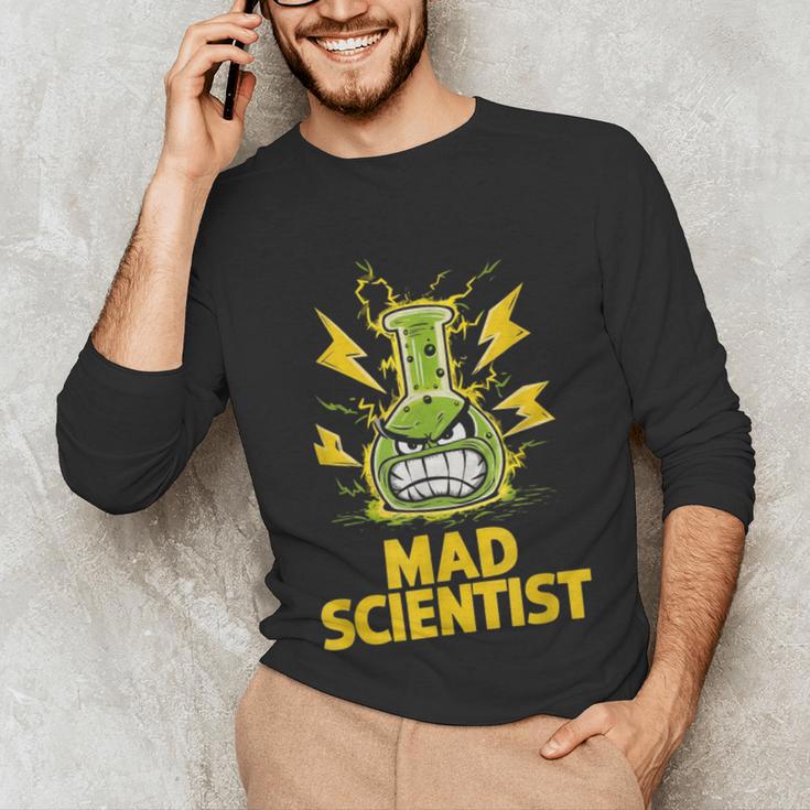Mad Scientist Kids Youth Adult Science Teacher Chemistry Unisex Long Sleeve T-Shirt, funny gift