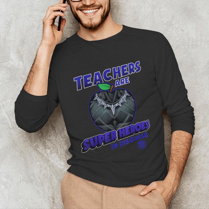 Marvel Teachers Are Super Heroes In Disguise Panther Unisex Long Sleeve T-Shirt, funny gift