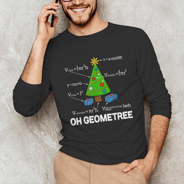 Math Geometry Christmas Tree Geometree Teacher Unisex Long Sleeve T-Shirt, funny gift Math Geometry Christmas Tree Geometree Teacher Unisex Long Sleeve T-Shirt, funny gift