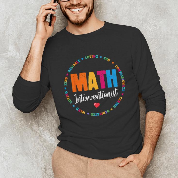 Math Interventionist Teacher Coach Squad Mathematics STEM Unisex Long Sleeve T-Shirt, funny gift Math Interventionist Teacher Coach Squad Mathematics STEM Unisex Long Sleeve T-Shirt, funny gift