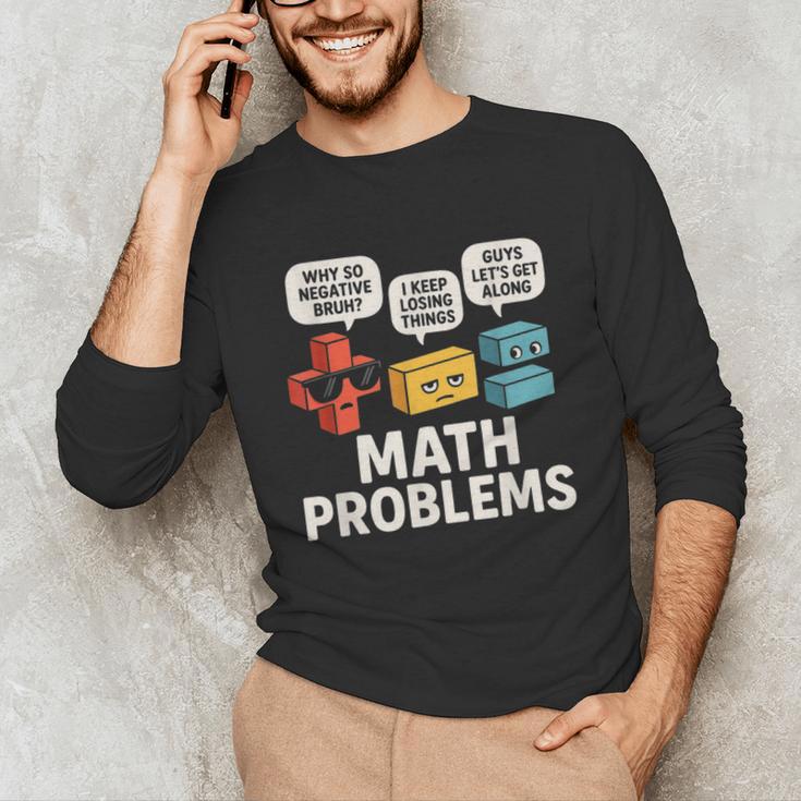 Math Problems Symbols Teacher Back To School Girl Boy Unisex Long Sleeve T-Shirt, funny gift Math Problems Symbols Teacher Back To School Girl Boy Unisex Long Sleeve T-Shirt, funny gift