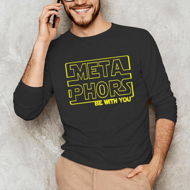 Metaphors Be With You English Teacher Shirts T-Shirt Unisex Long Sleeve T-Shirt, funny gift