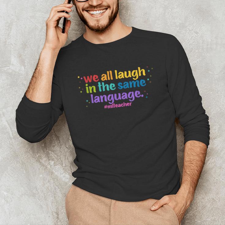 ML Teacher Unisex Long Sleeve T-Shirt, funny gift ML Teacher Unisex Long Sleeve T-Shirt, funny gift