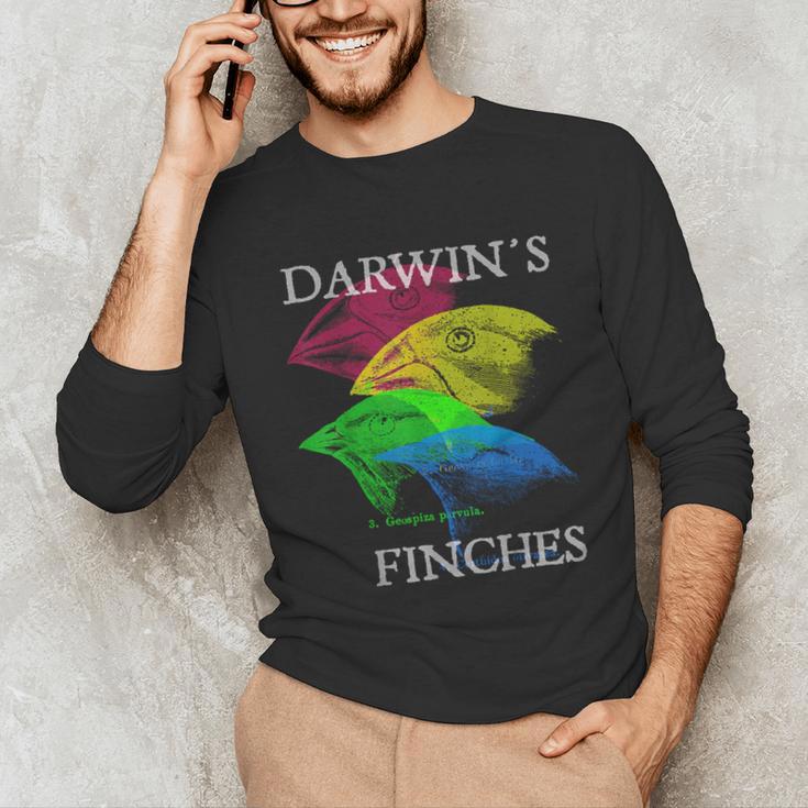 Nerdy Darwin's Finches Evolution Science Biology Teacher Unisex Long Sleeve T-Shirt, funny gift Nerdy Darwin's Finches Evolution Science Biology Teacher Unisex Long Sleeve T-Shirt, funny gift